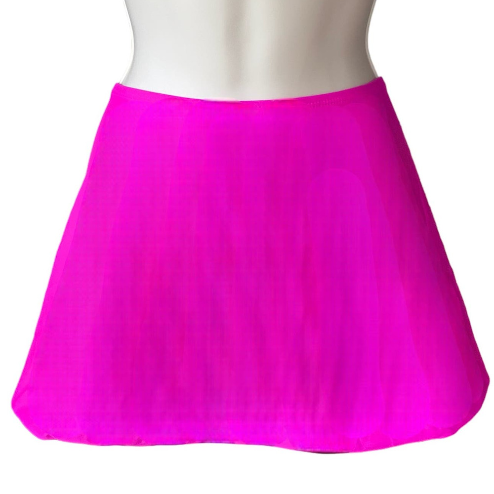 MAZU Hot Pink Swimsuit Mini Swim Bathing Suit Skort Skirt ~ Womens Plus Size 18W